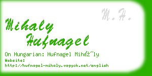 mihaly hufnagel business card